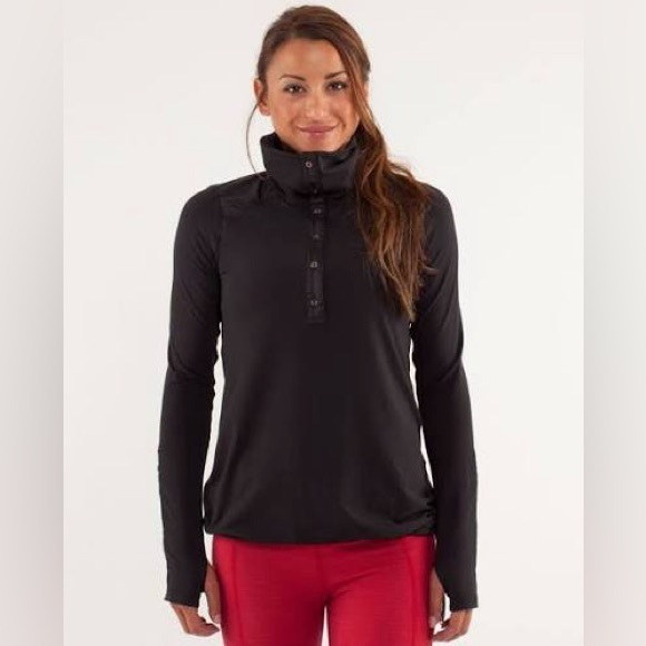 lululemon athletica Sweaters - lululemon athletica Black Pedal Power top